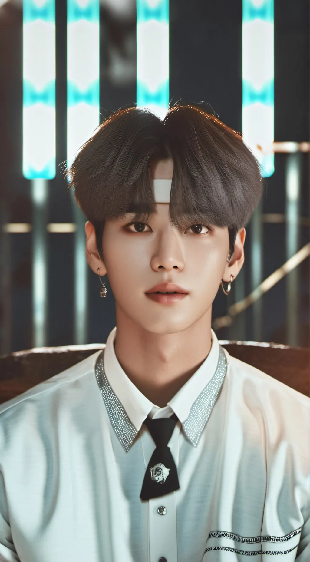 ai character: BTS & LISA background