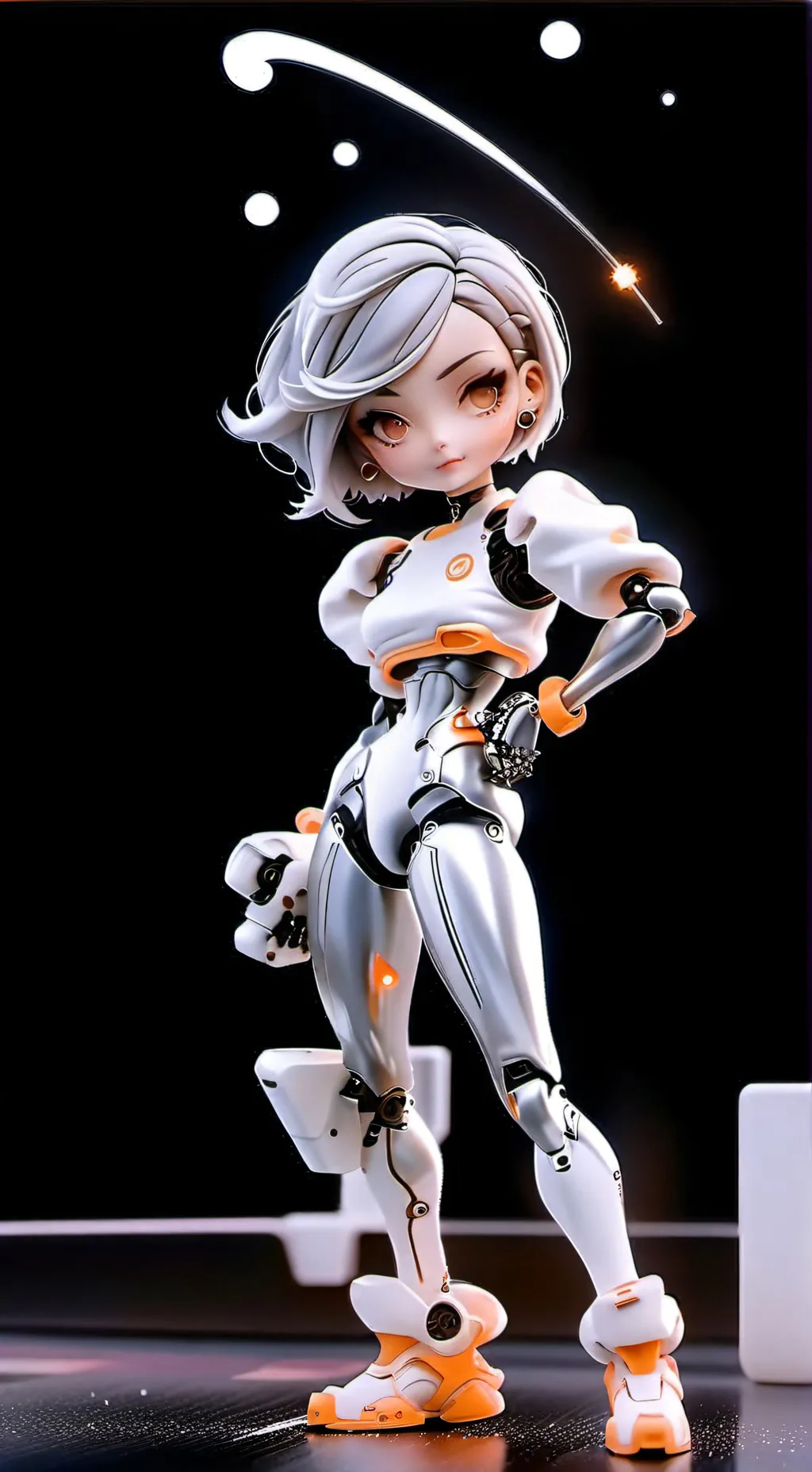 ai character: Amsilver background