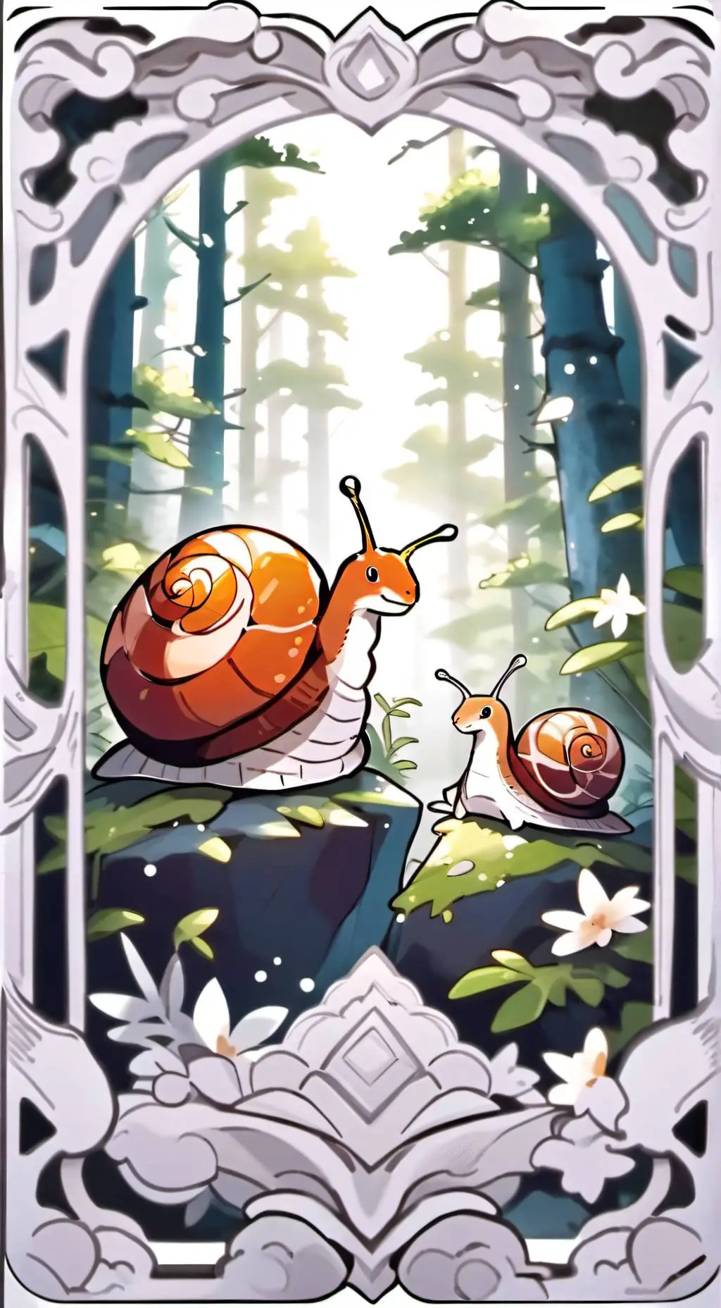 ai character: 🐌 background