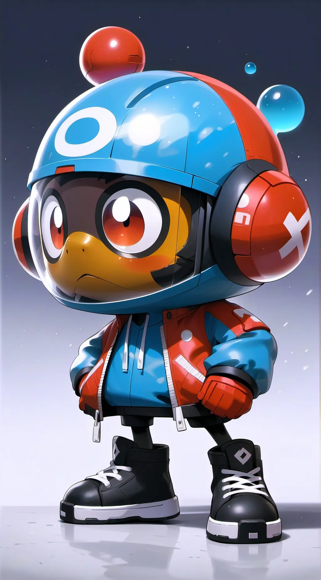 ai character: ball factory background