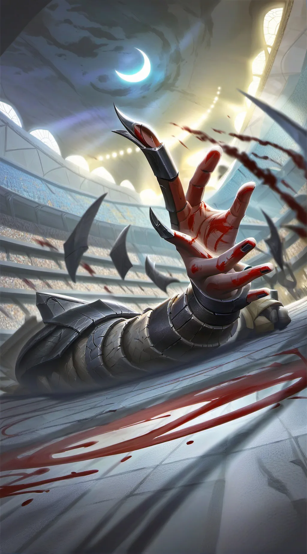 ai character: blood moon  background