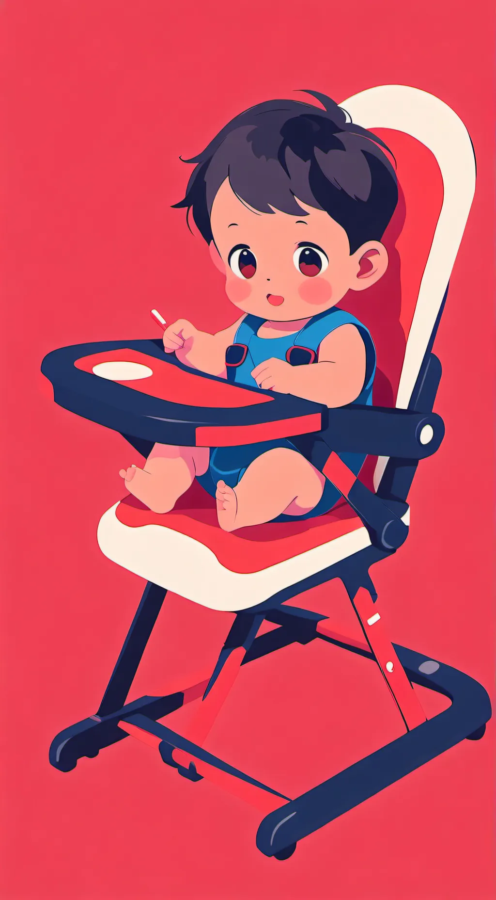 ai character: Baby chair background