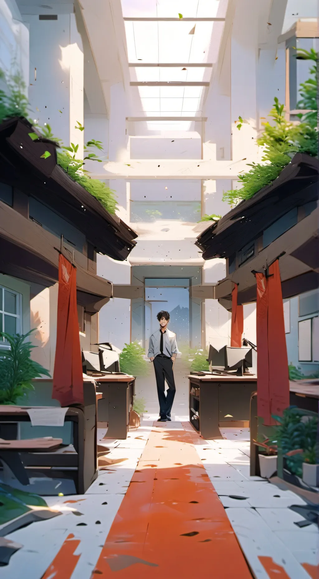 ai character: mha×your school  background