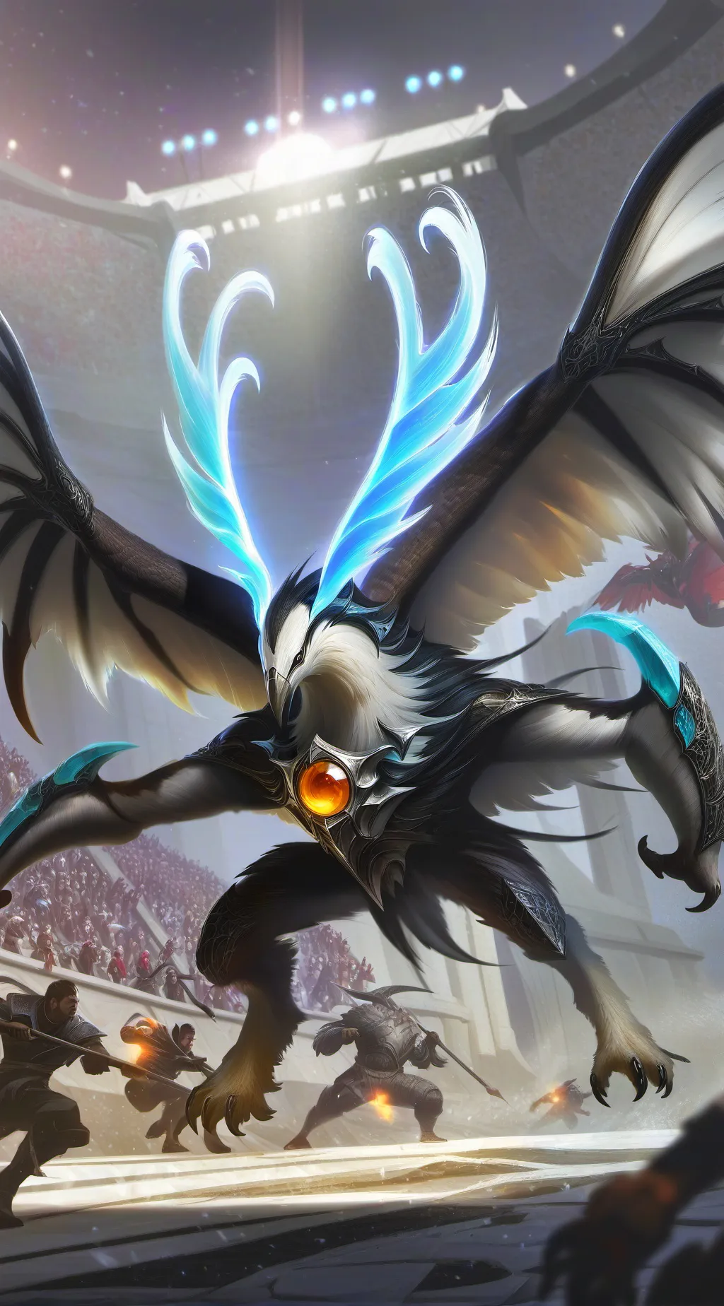 ai character: hibrid background