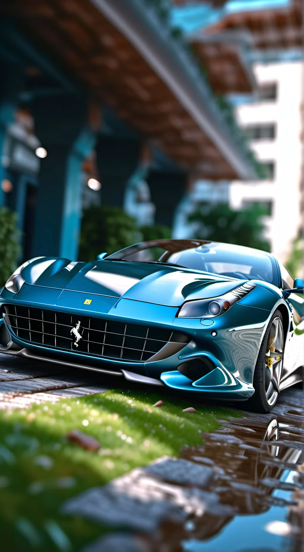 ai character: Ferrari background