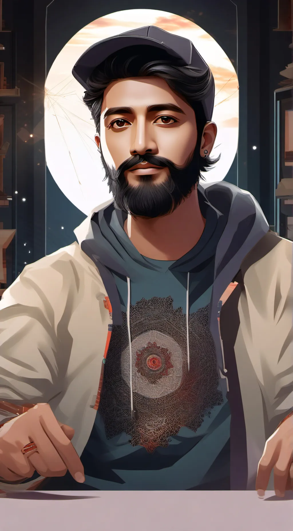 ai character: DD OSAMA background