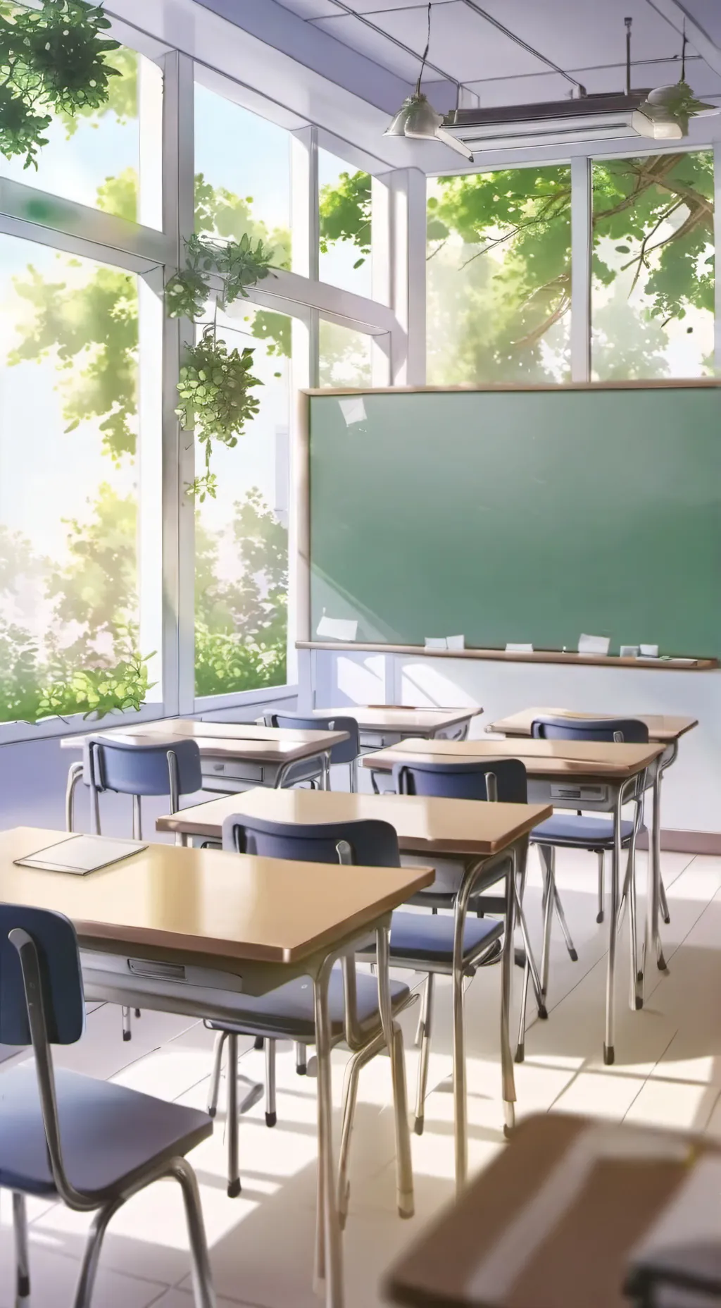 ai character: New school background