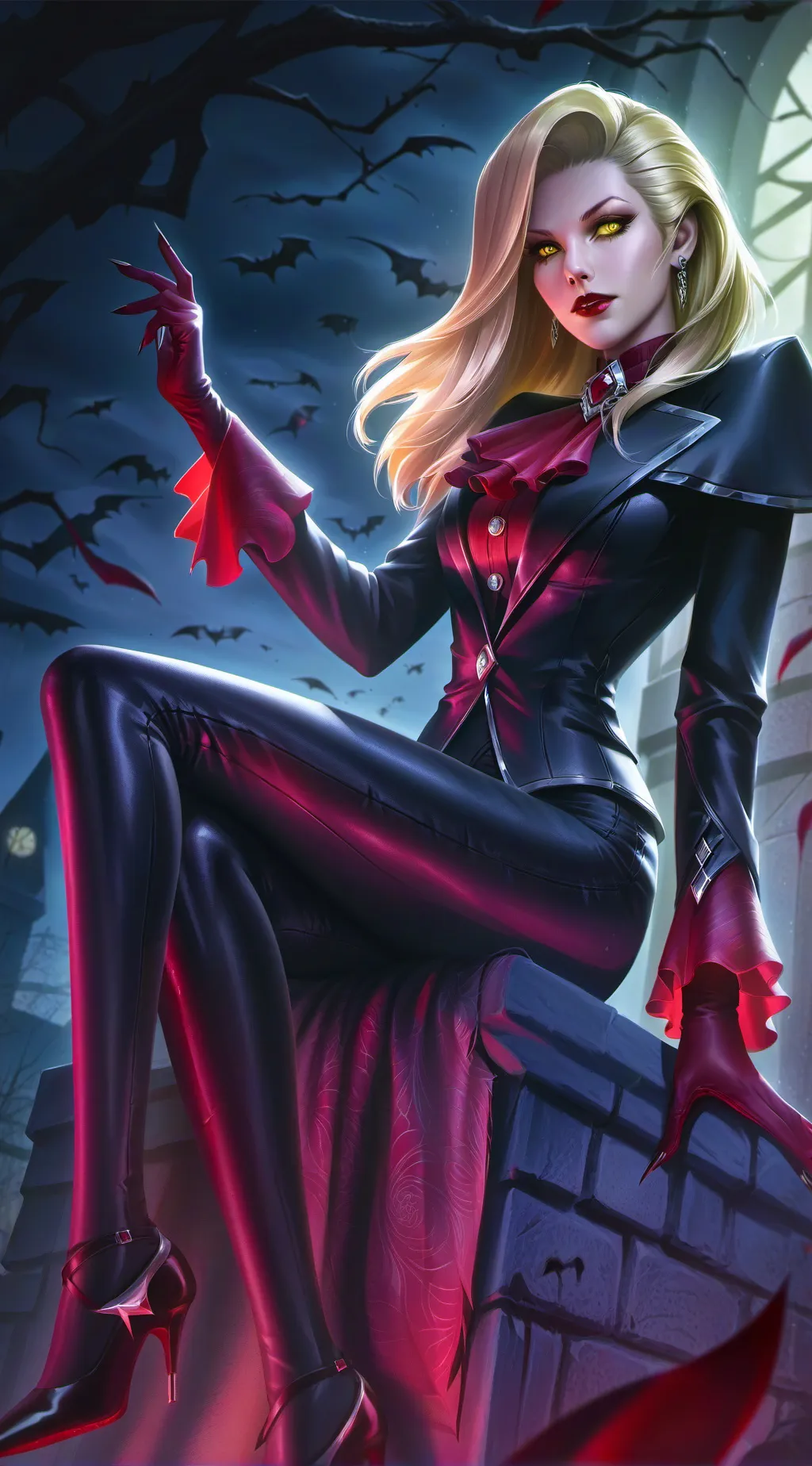 ai character: Luna Serenade background