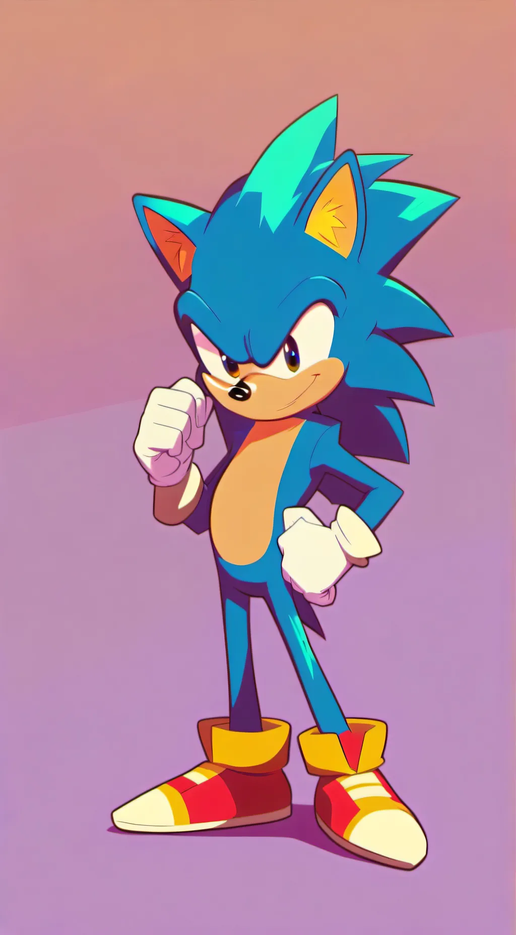 ai character: Sonic  background