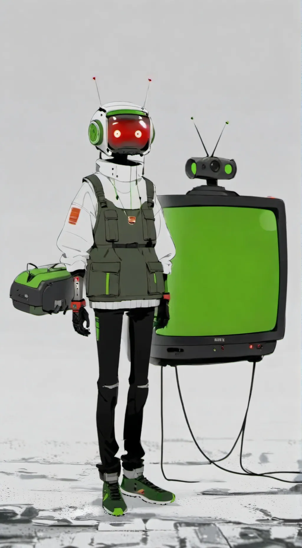 ai character: Vee background