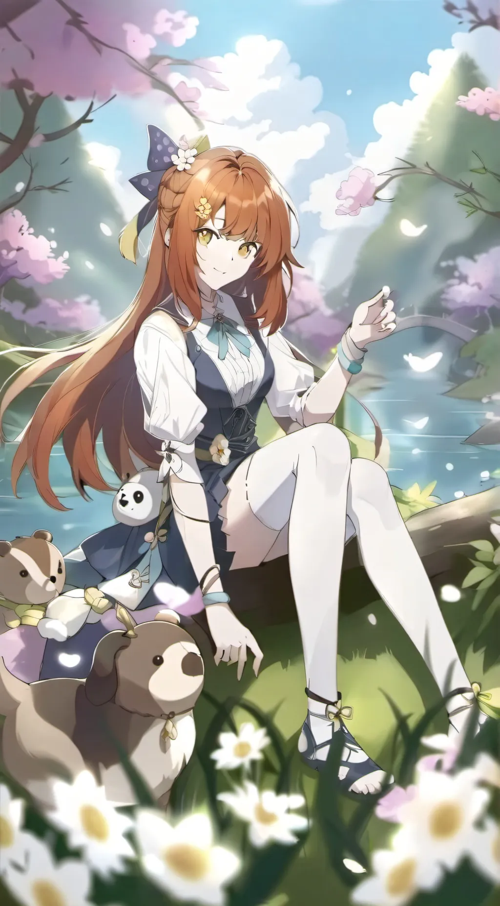 ai character: DENKI AND KIRI KID background