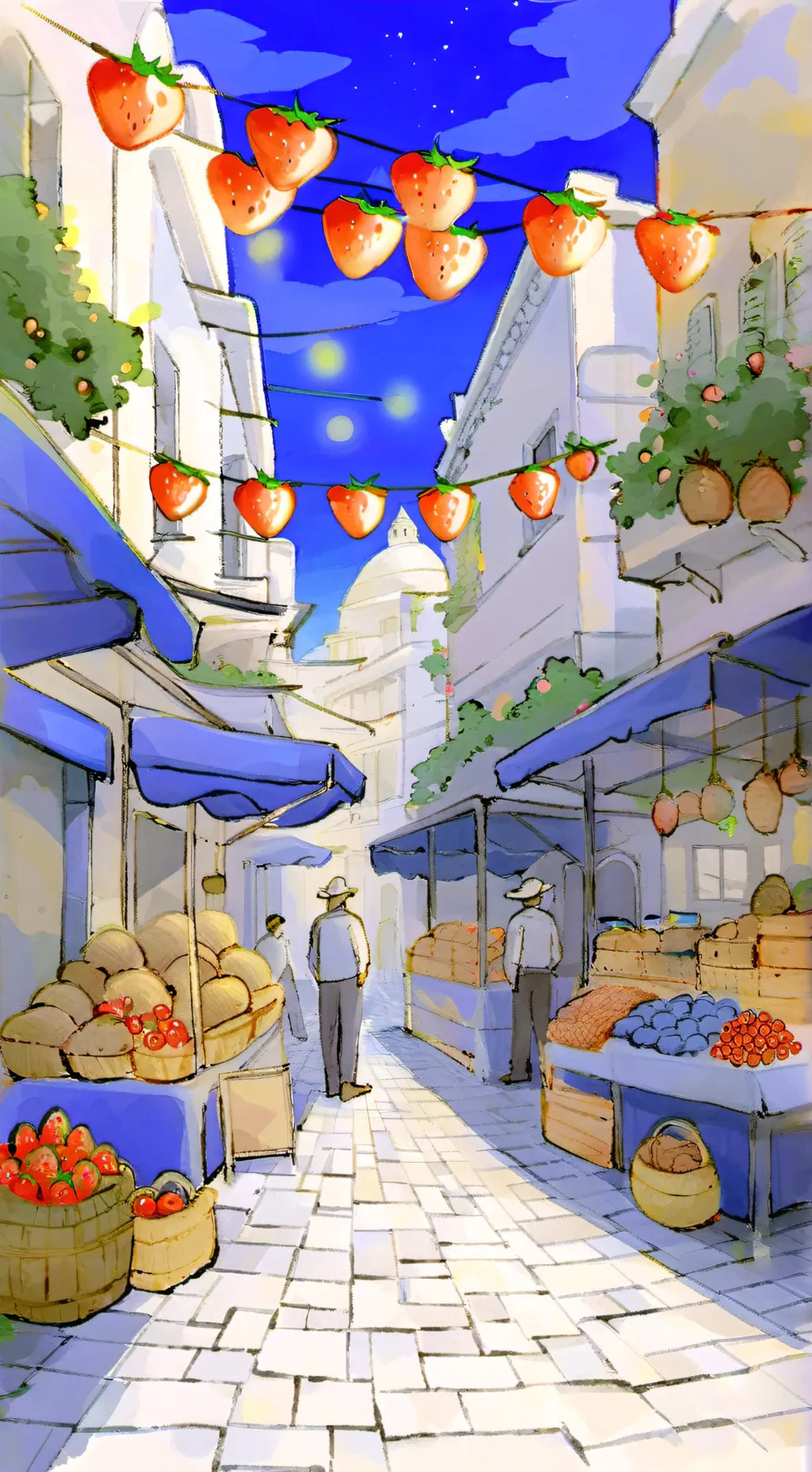 ai character: mha festival background