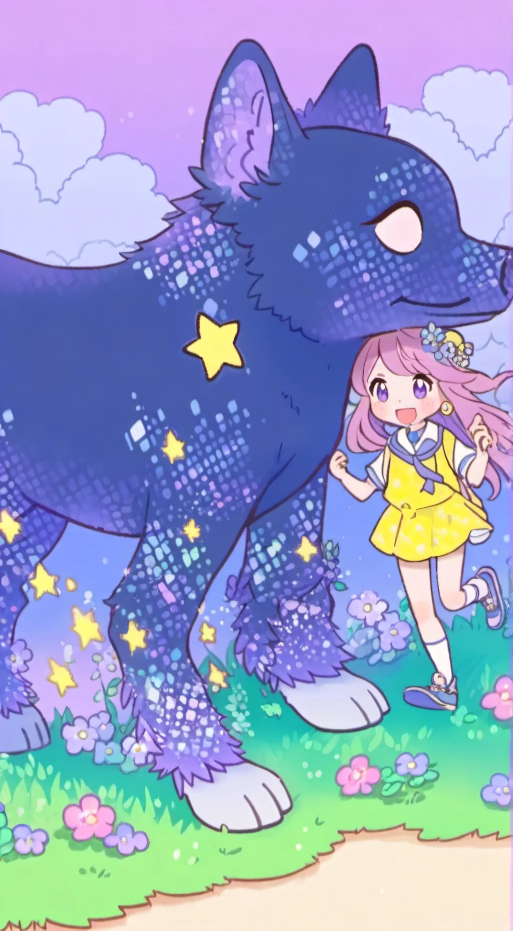 ai character: COMMENT BE BACK background