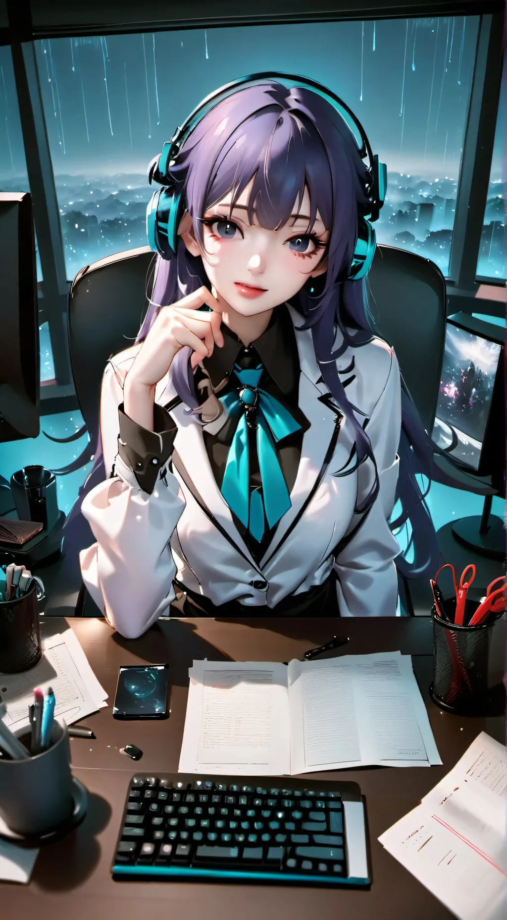 ai character: Hikari background