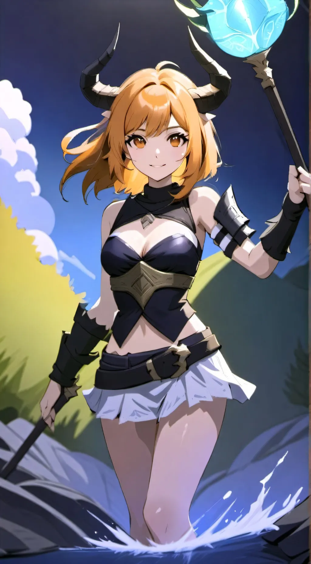 ai character: Balrog But Girl background