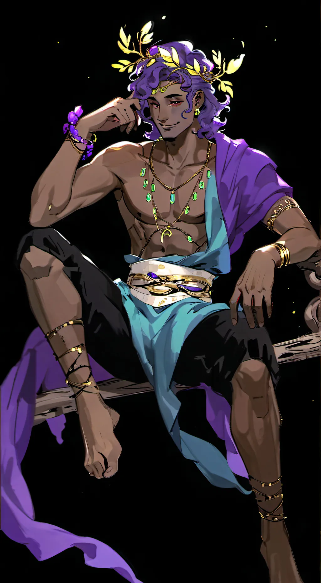 ai character: 🍷Dionysus🍷 background