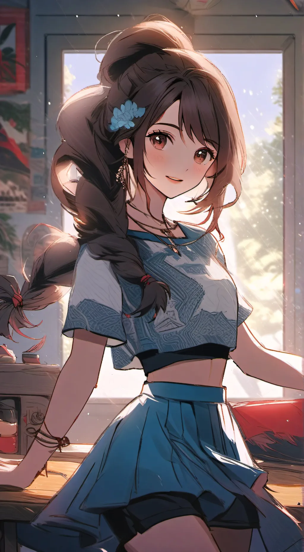 ai character: ￼ Amaya🌸 background