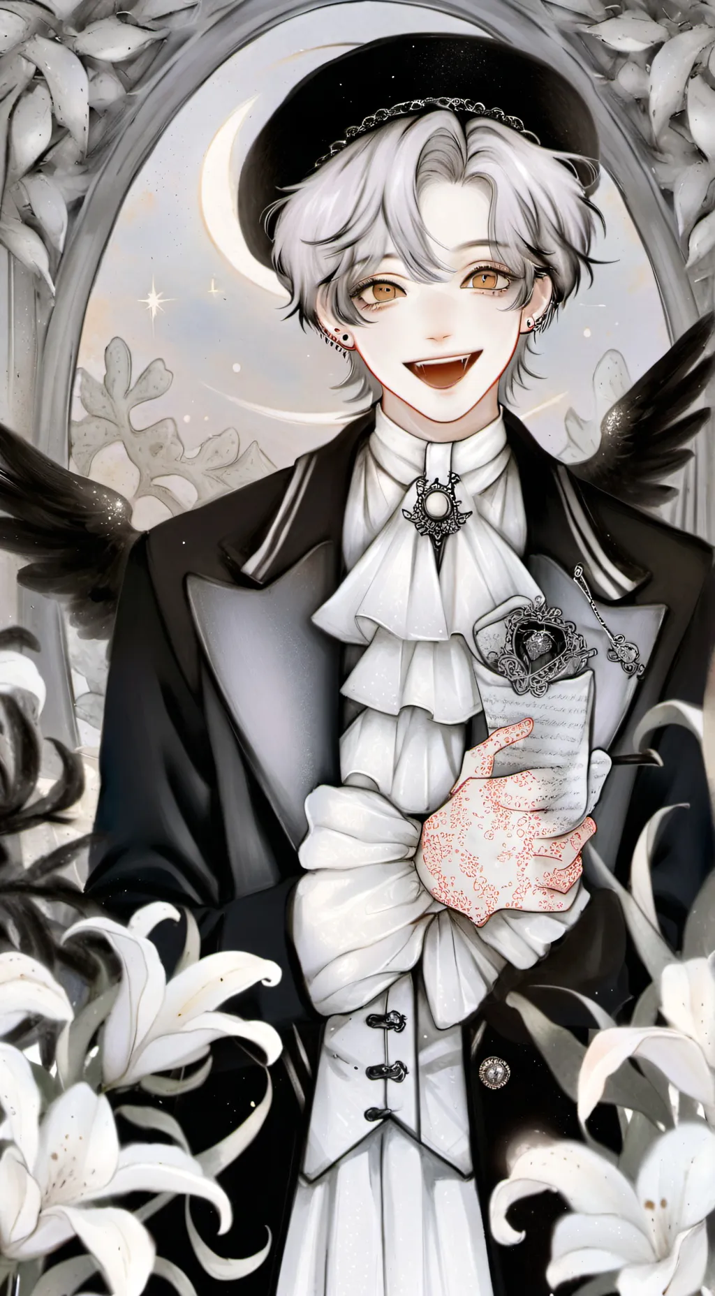 ai character: Angel  background