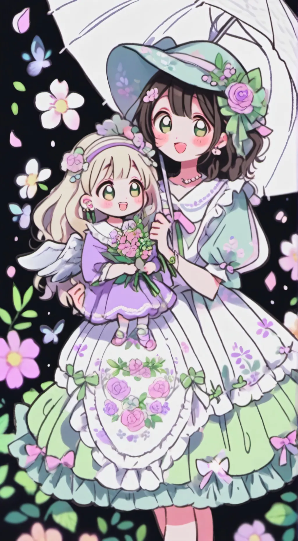 ai character: Mha xmas!!! background