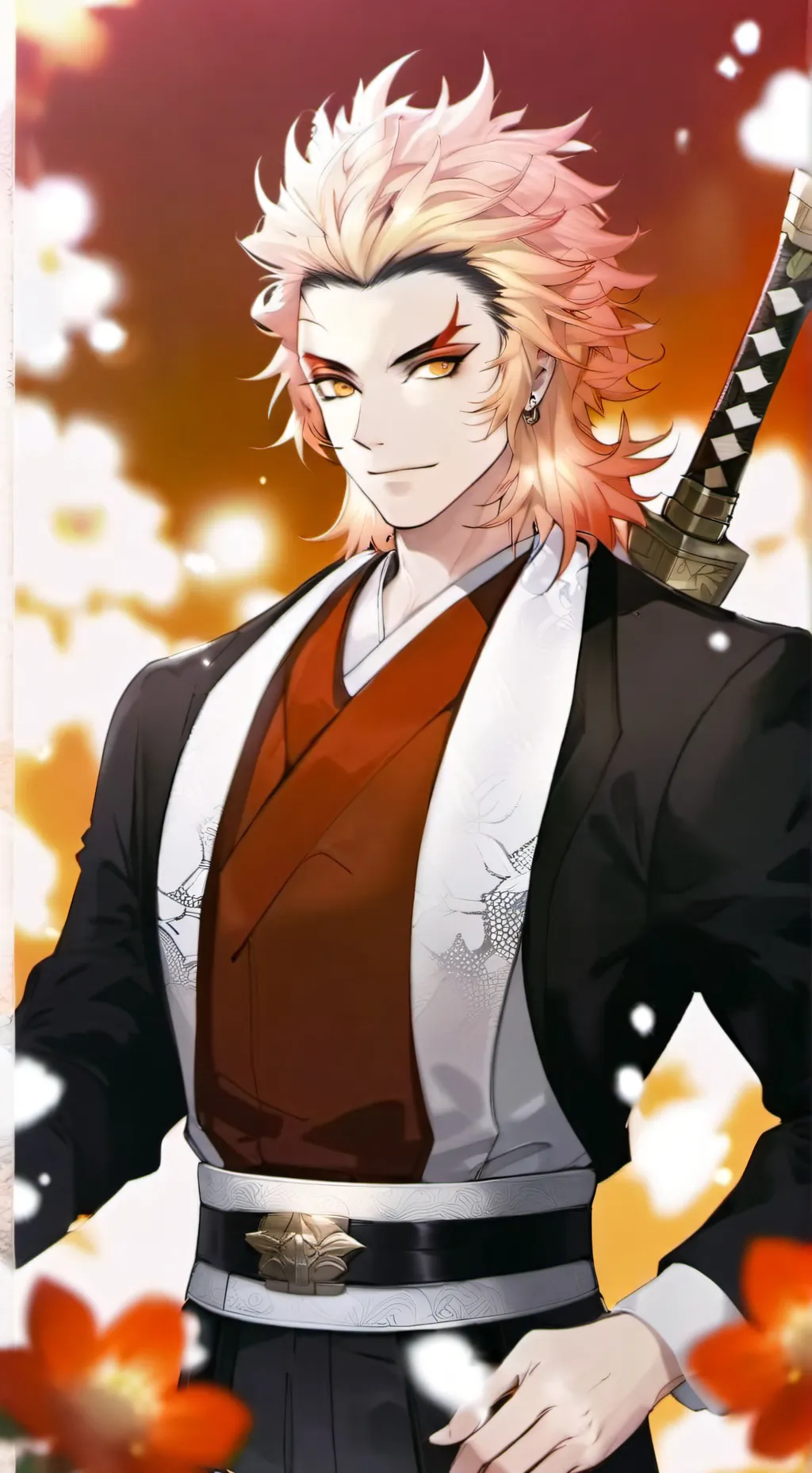 ai character:  Kyōjurō Rengoku background