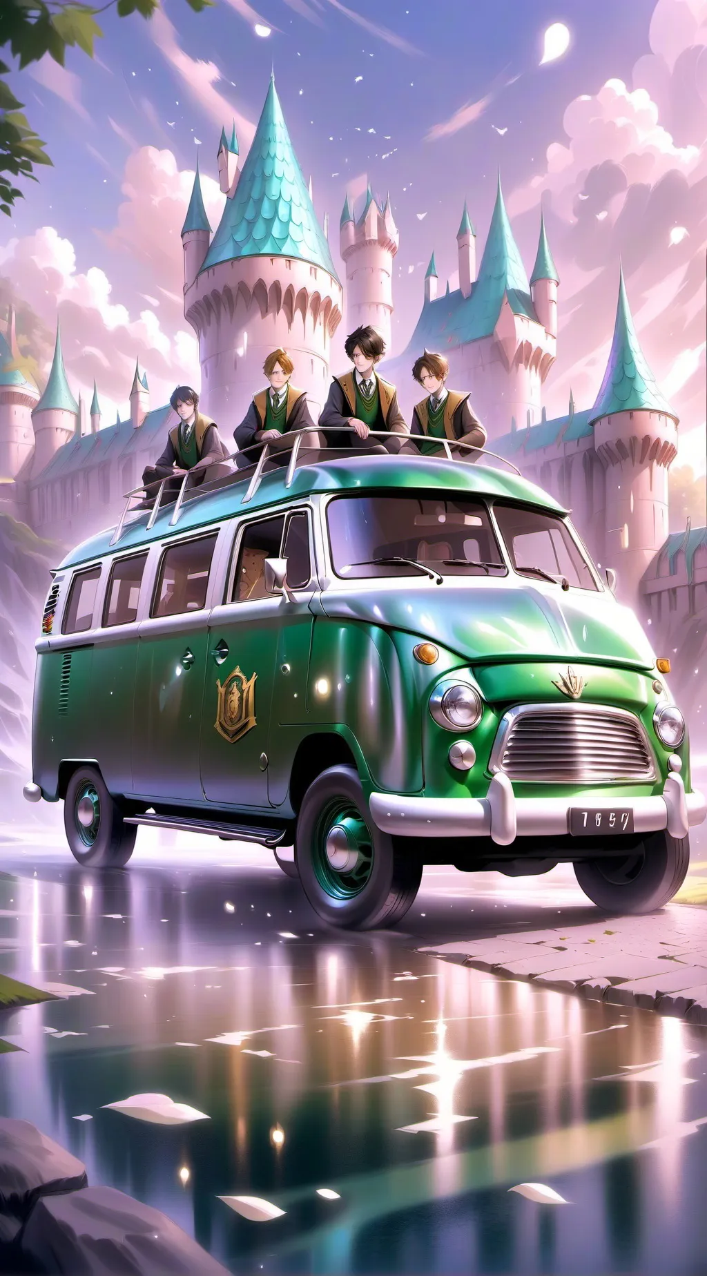 ai character: Slytherin gang🐍🖤 background