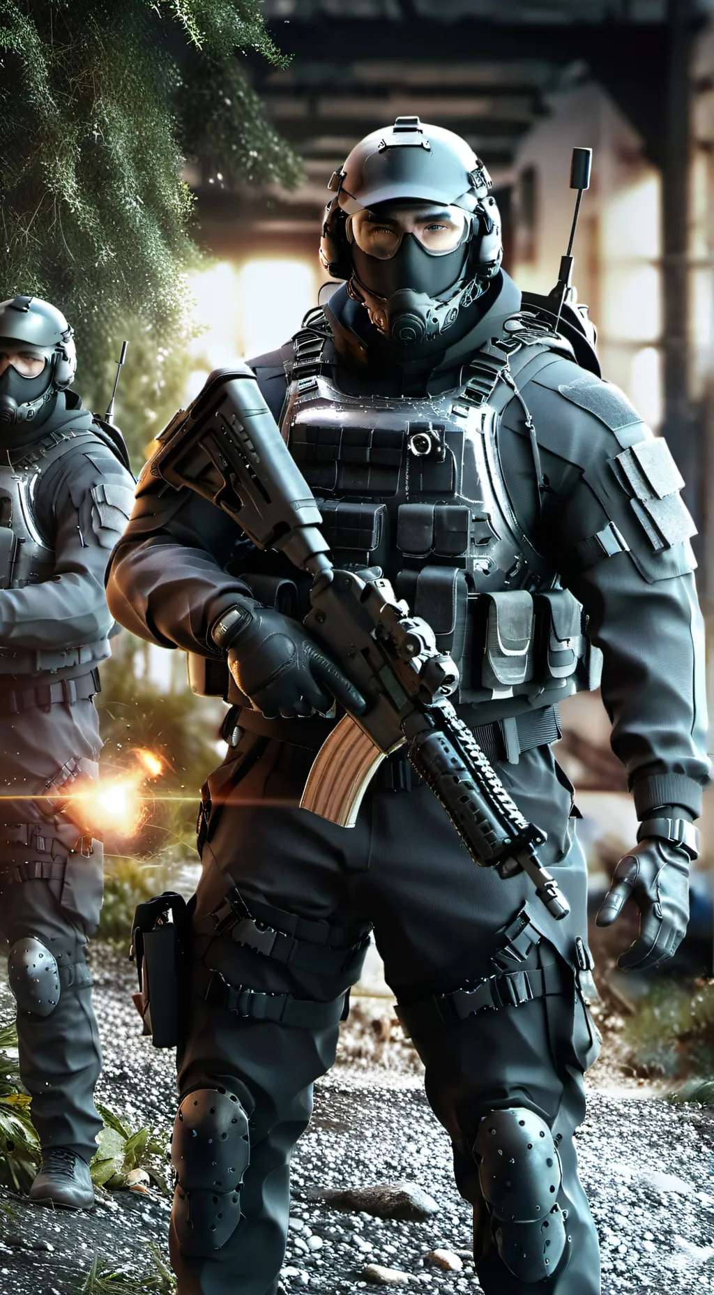 ai character: S.W.A.T  background