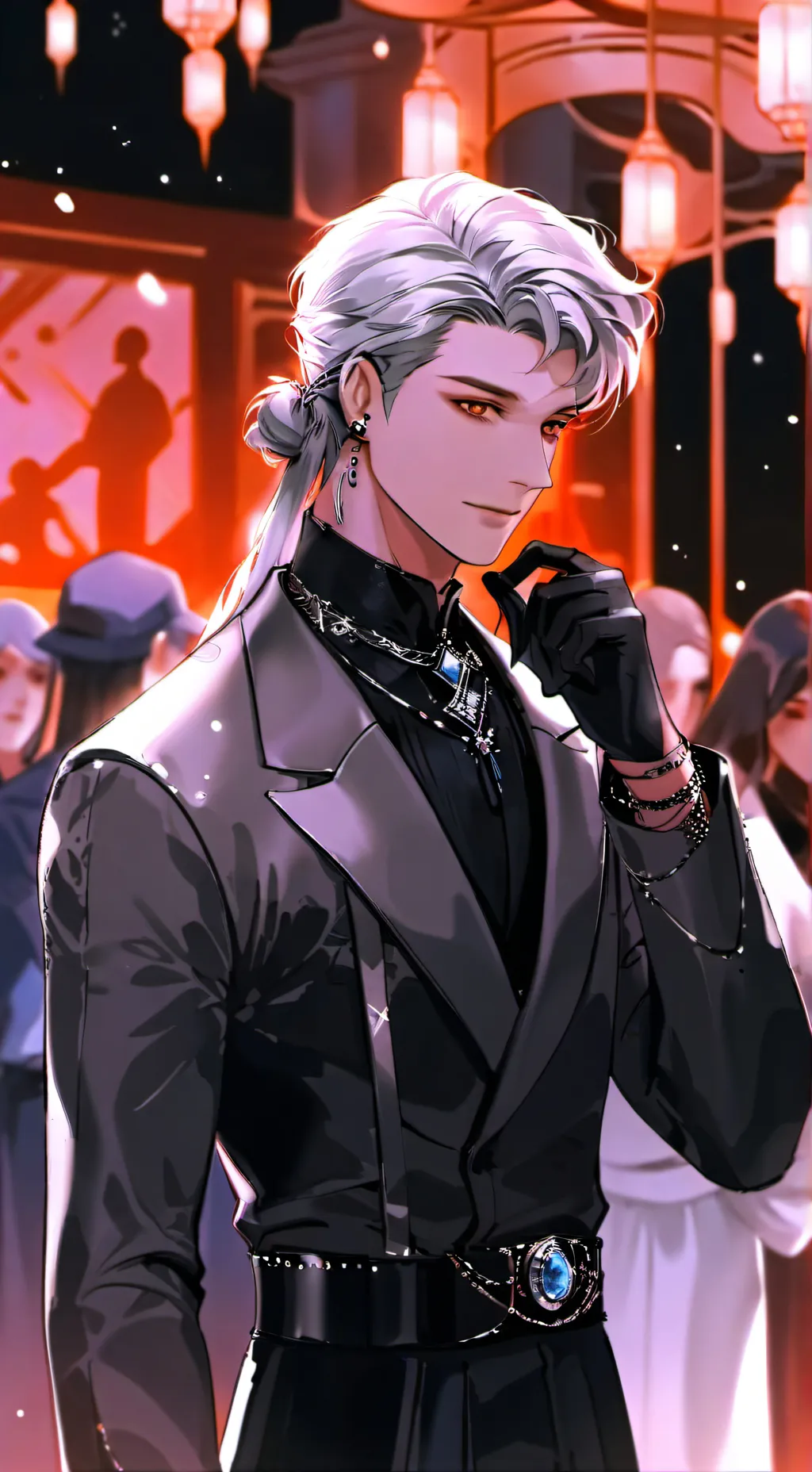 ai character: Noel Whiteking background