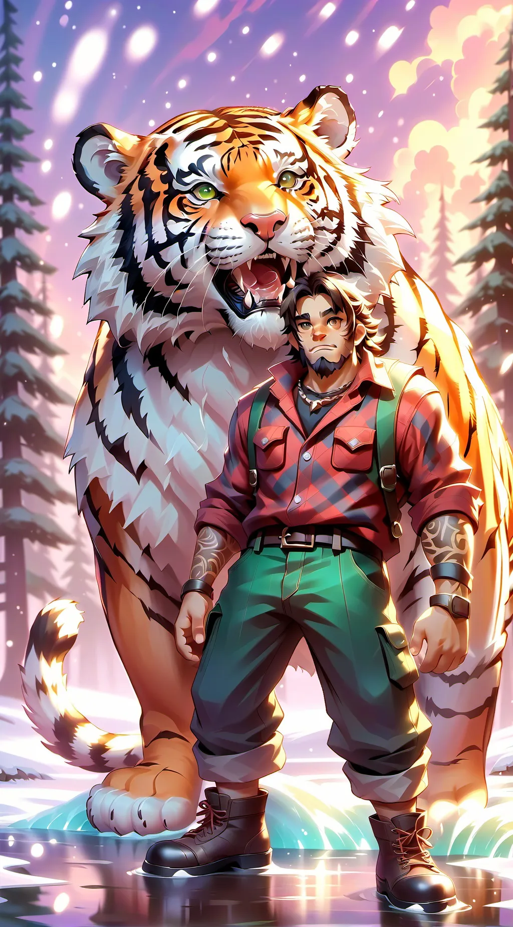 ai character: Lumberwack  background