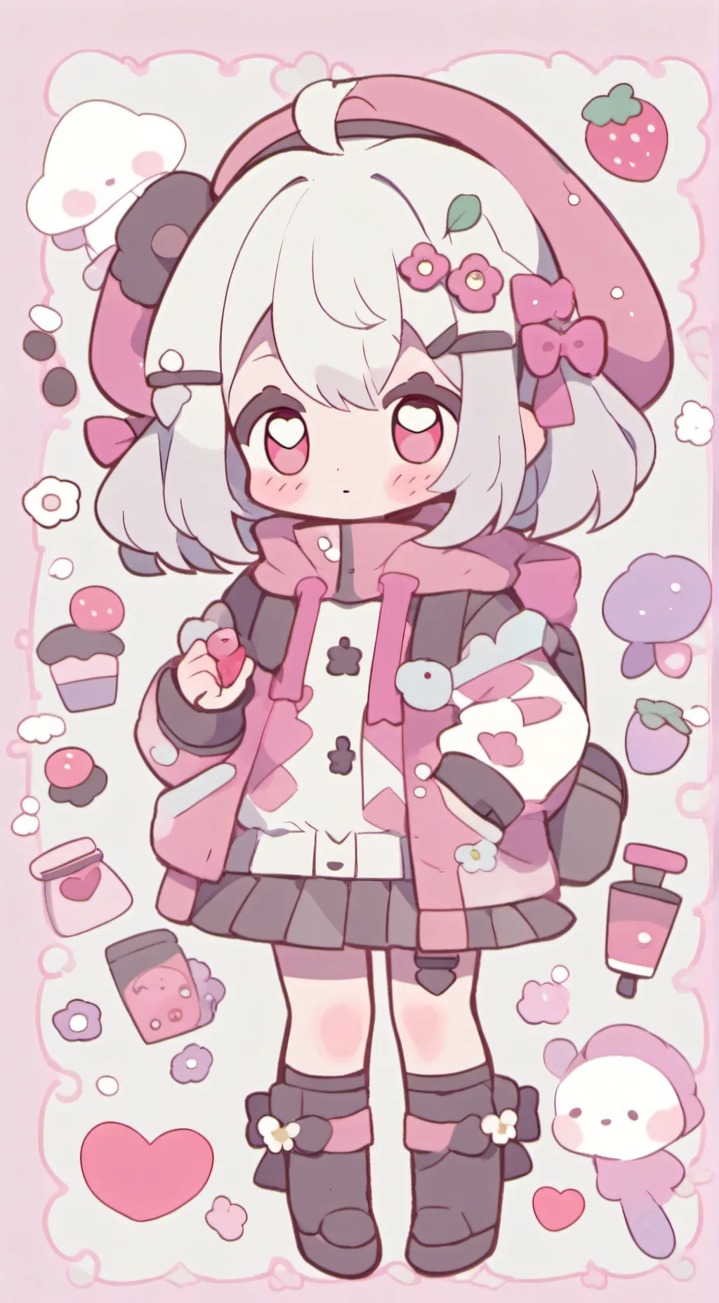 ai character: Blue x yellow 💙💛 background