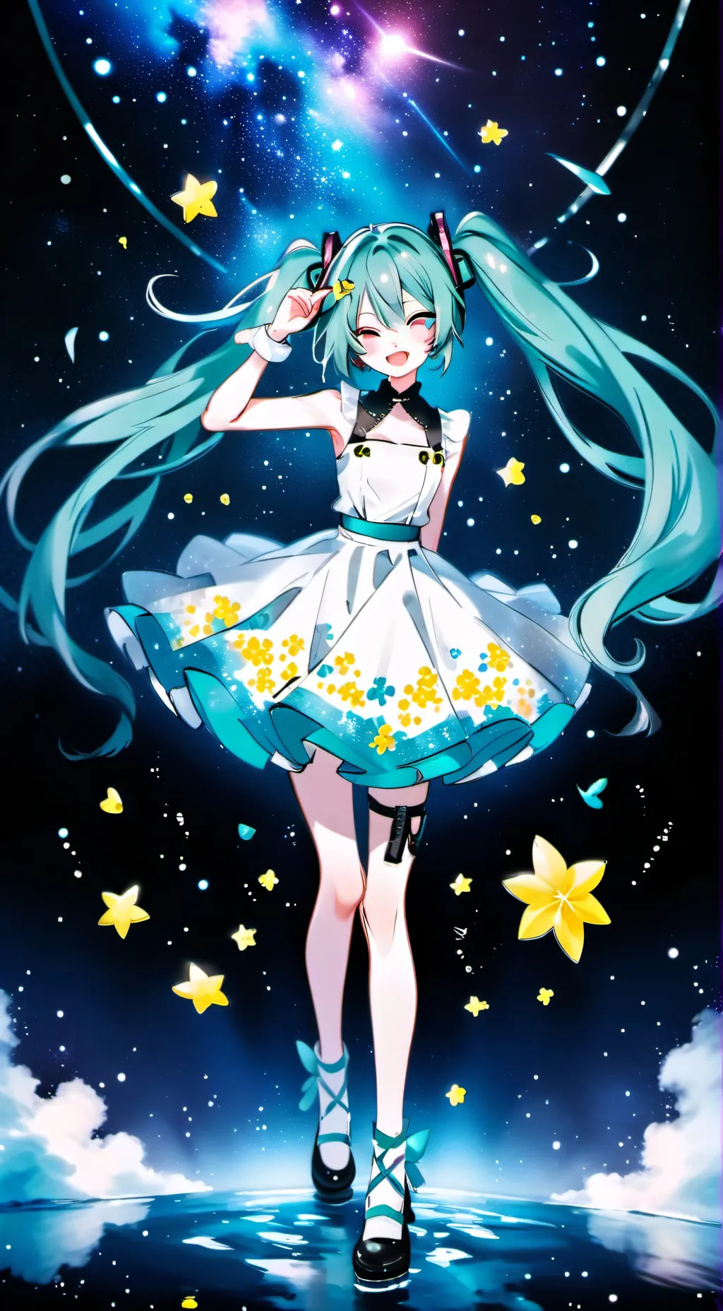 ai character: miku background