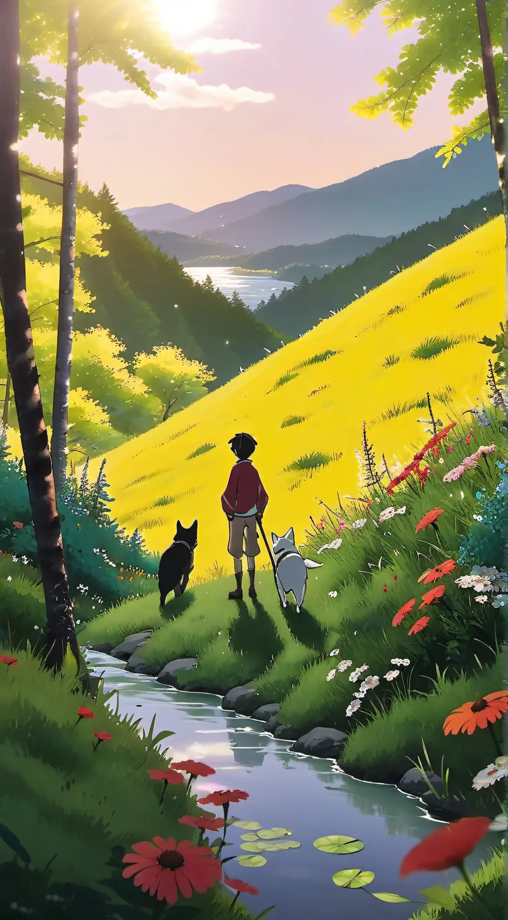 ai character: santi y nabi background