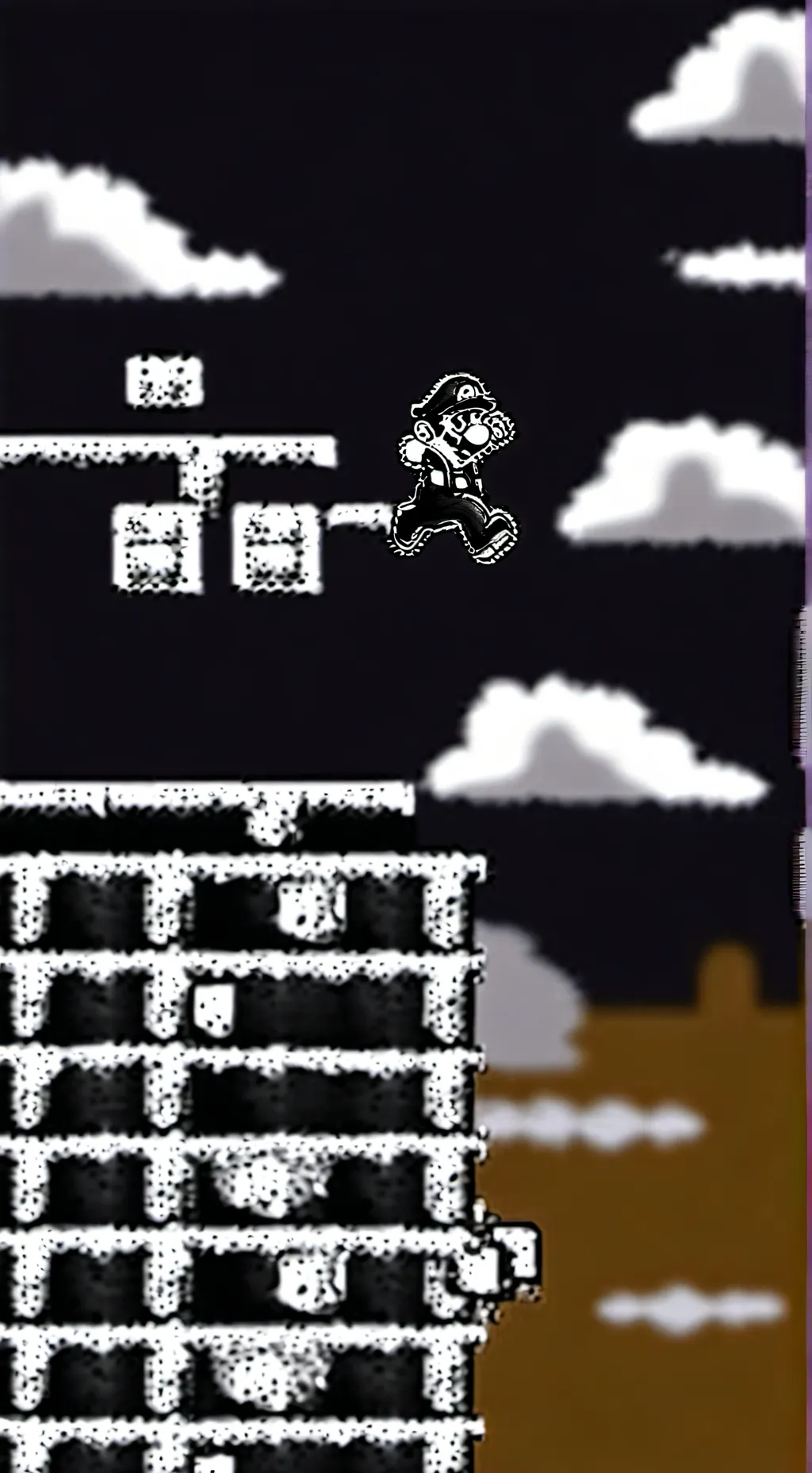 ai character: Uncanny Mario background