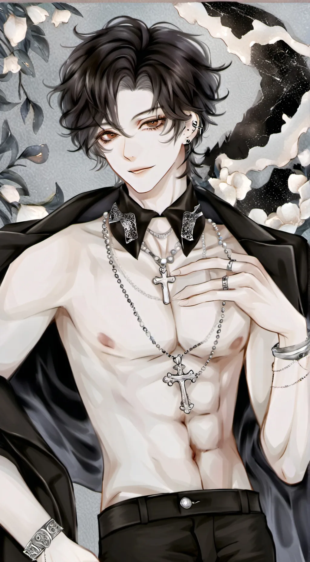 ai character: 🖤💀◇aaron◇💀🖤 background