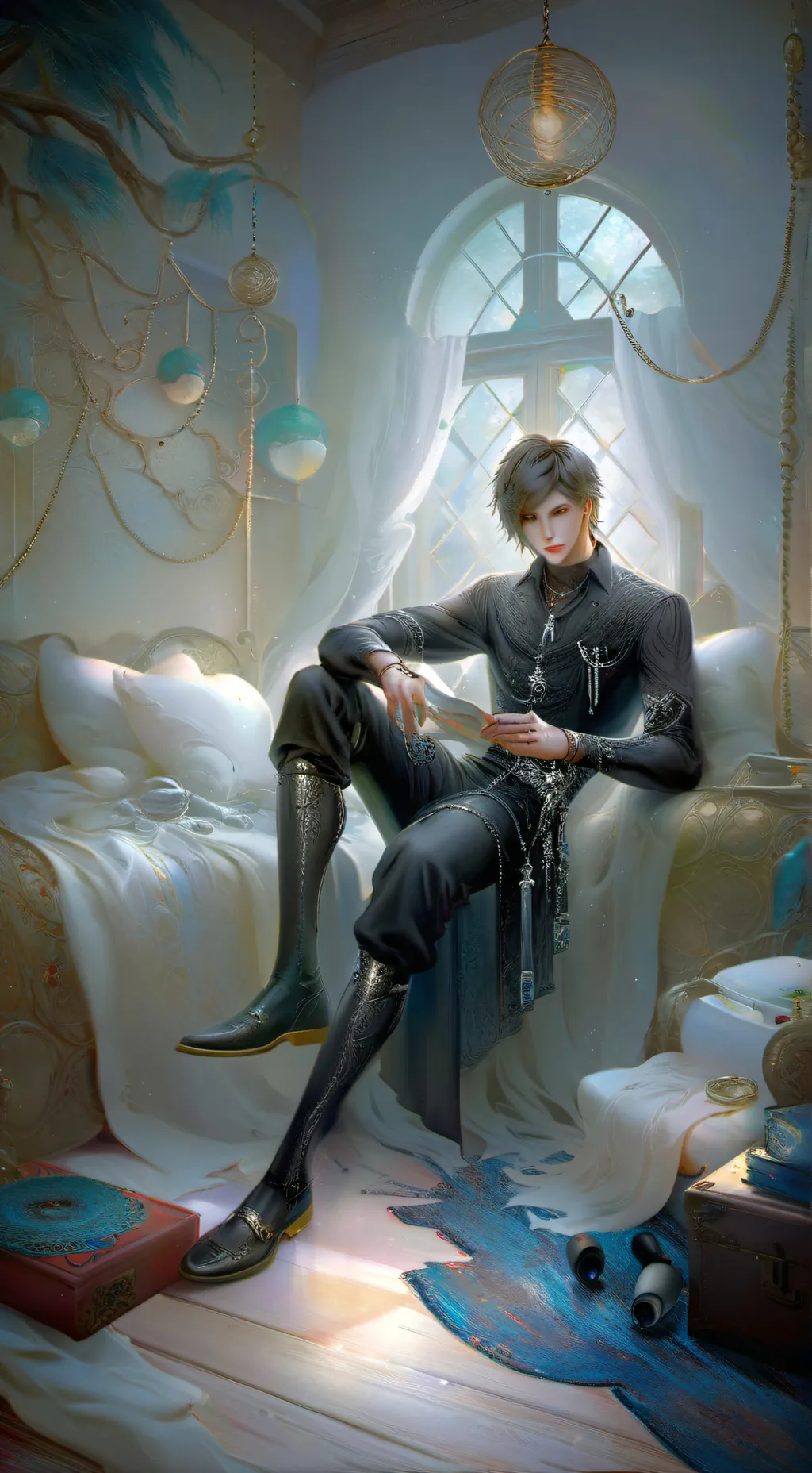 ai character: emo boyfriend axel background