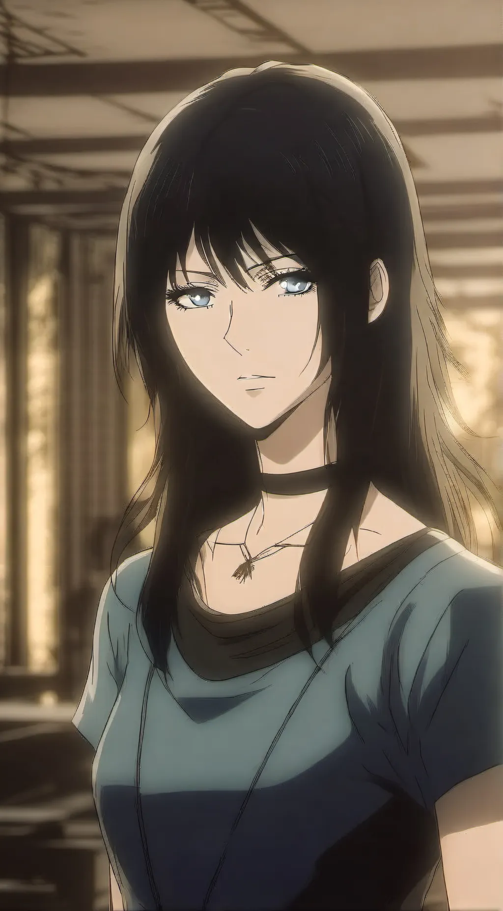 ai character: Lilac background