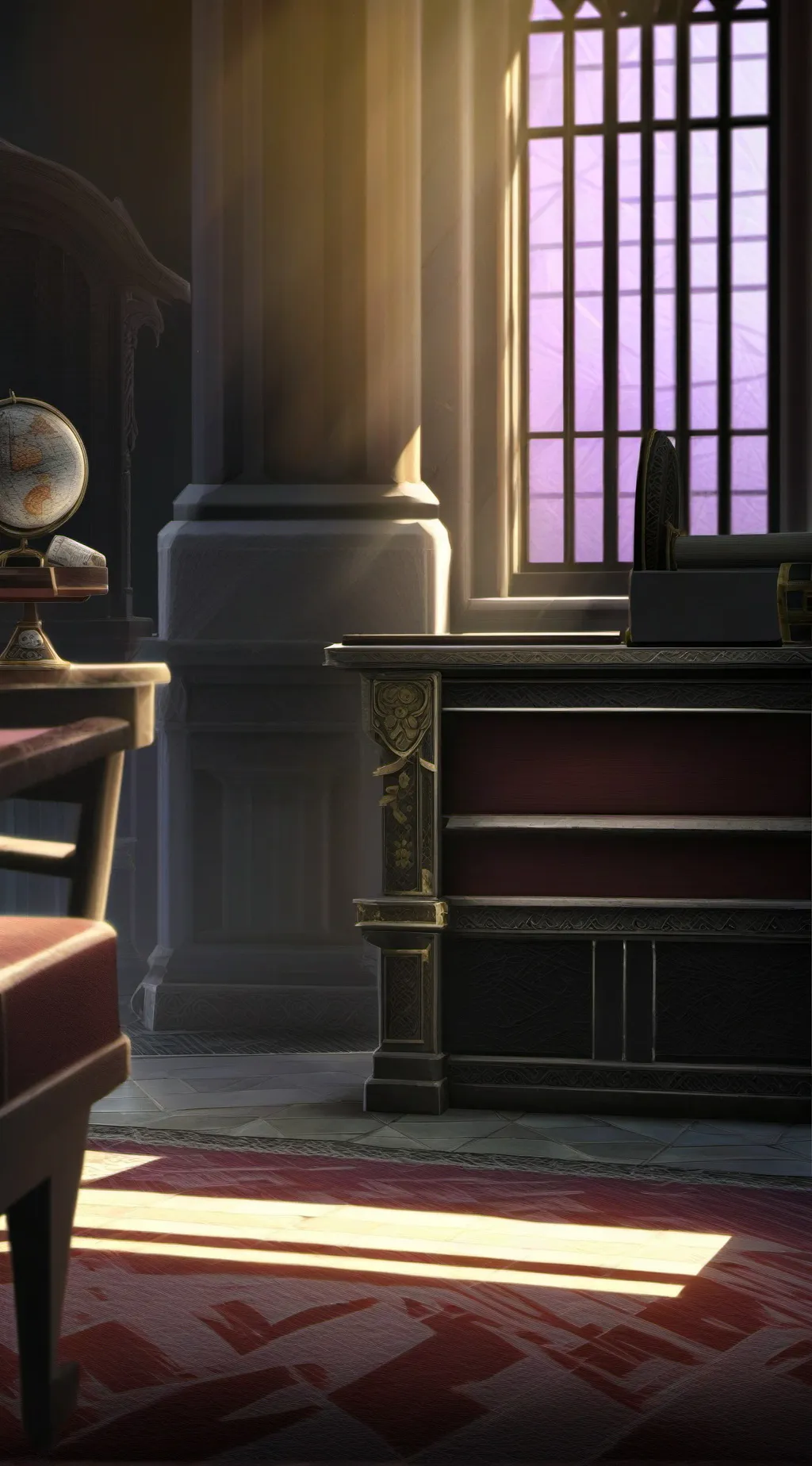 ai character: Infected sky tapes background