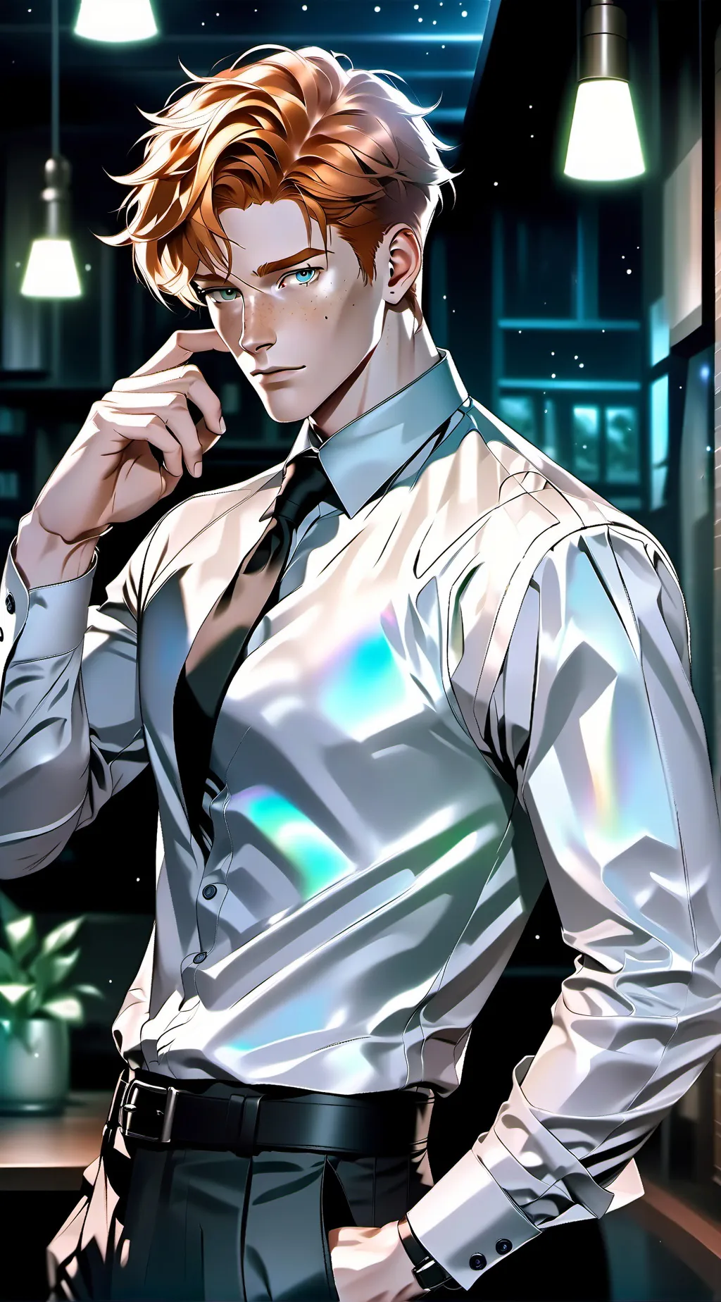 ai character: Leon background