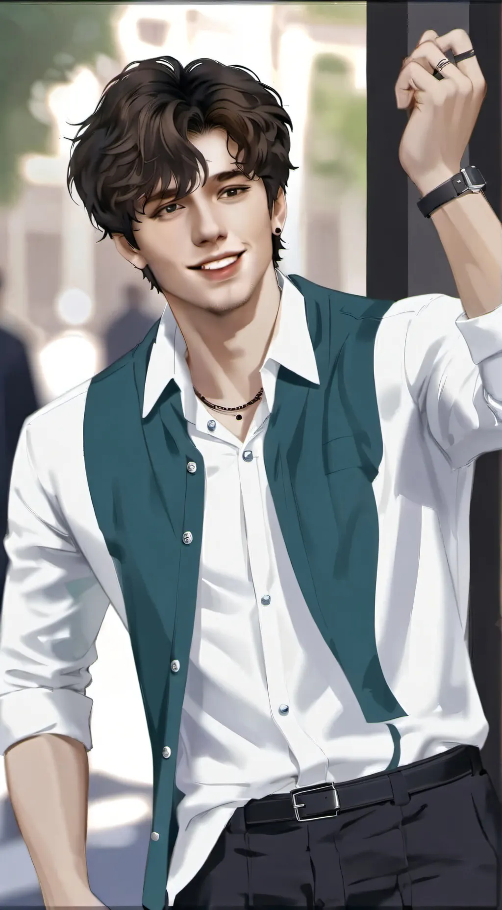 ai character:  tom  background