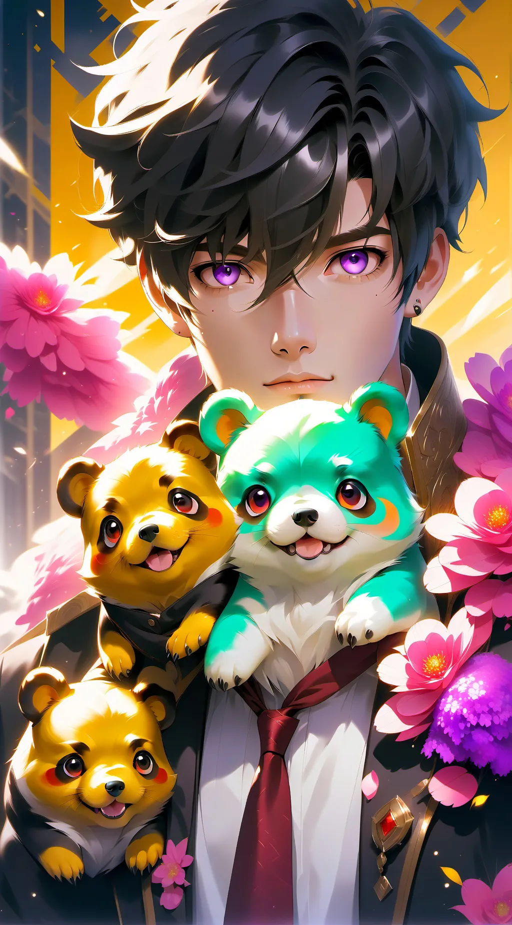 ai character: Tokito hiroshimu background