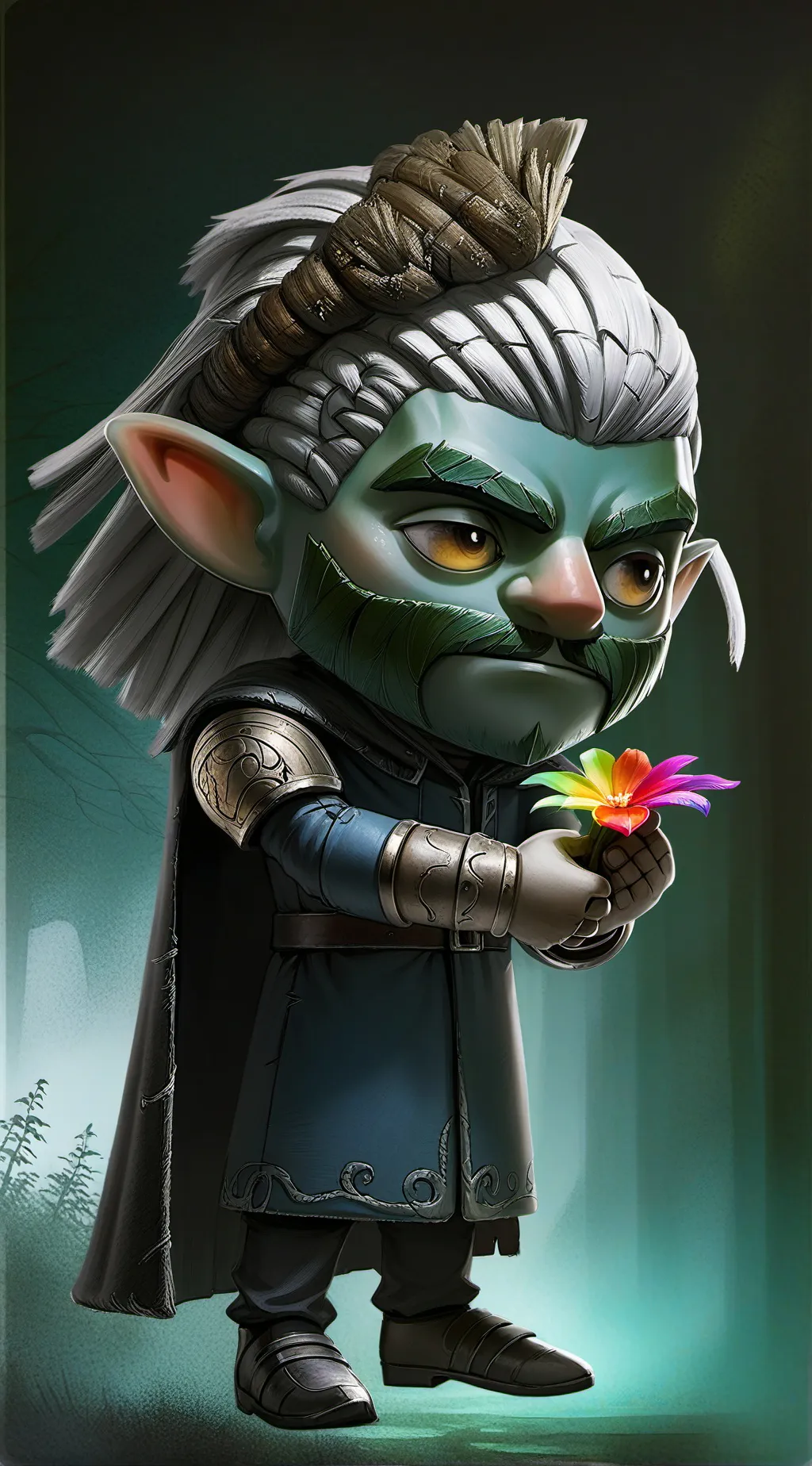 ai character: dandy x astro background