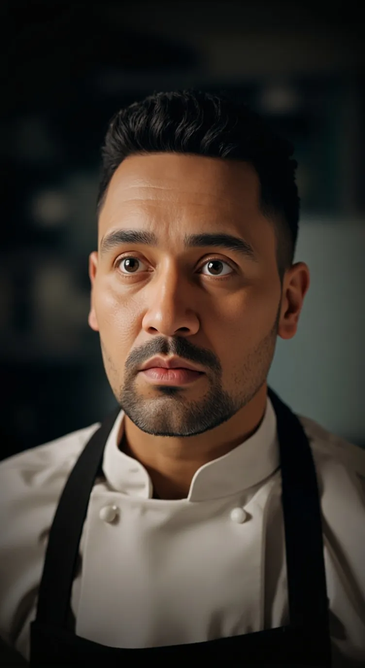 ai character: Chef Ruggeri  background