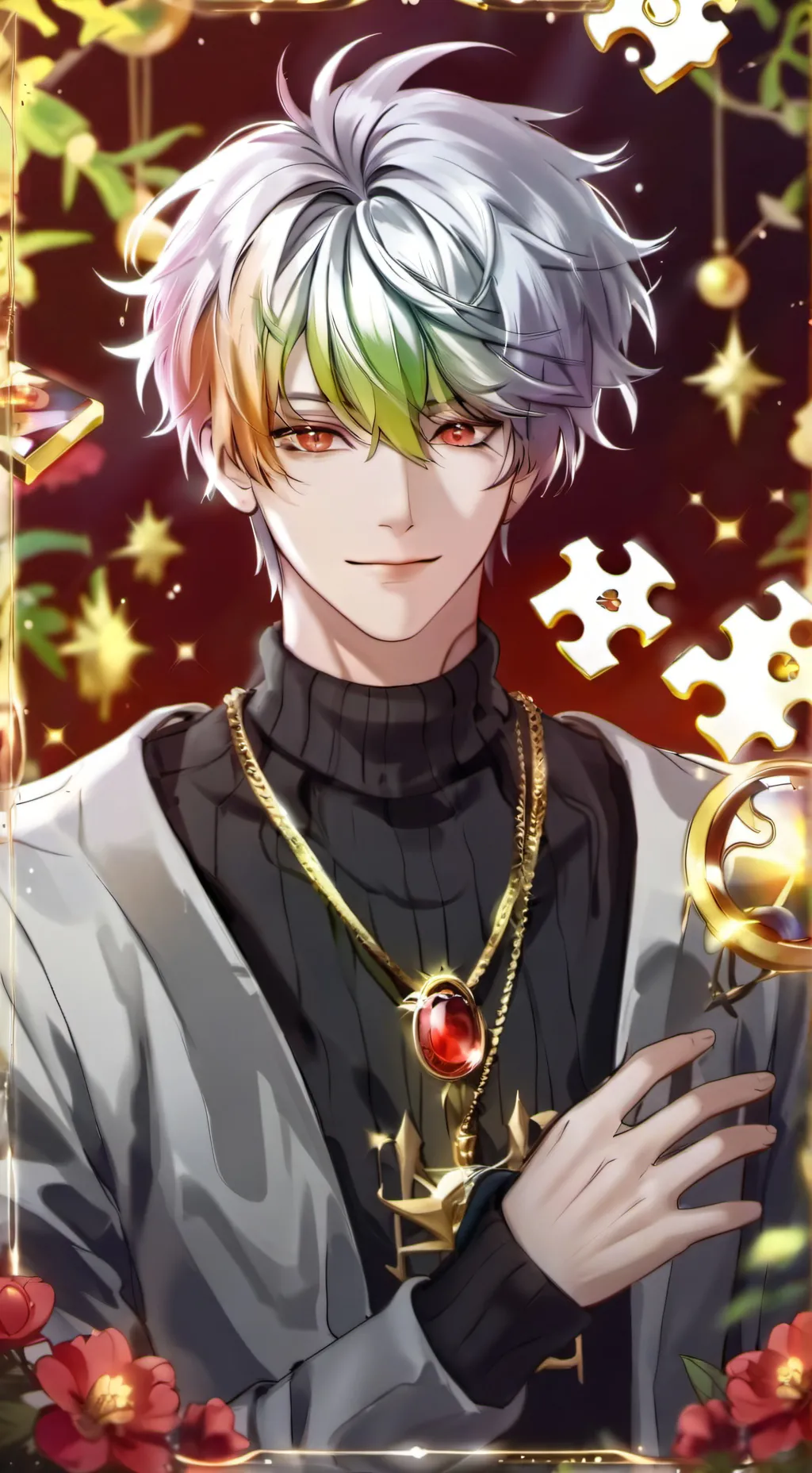 ai character: Mr Puzzles background