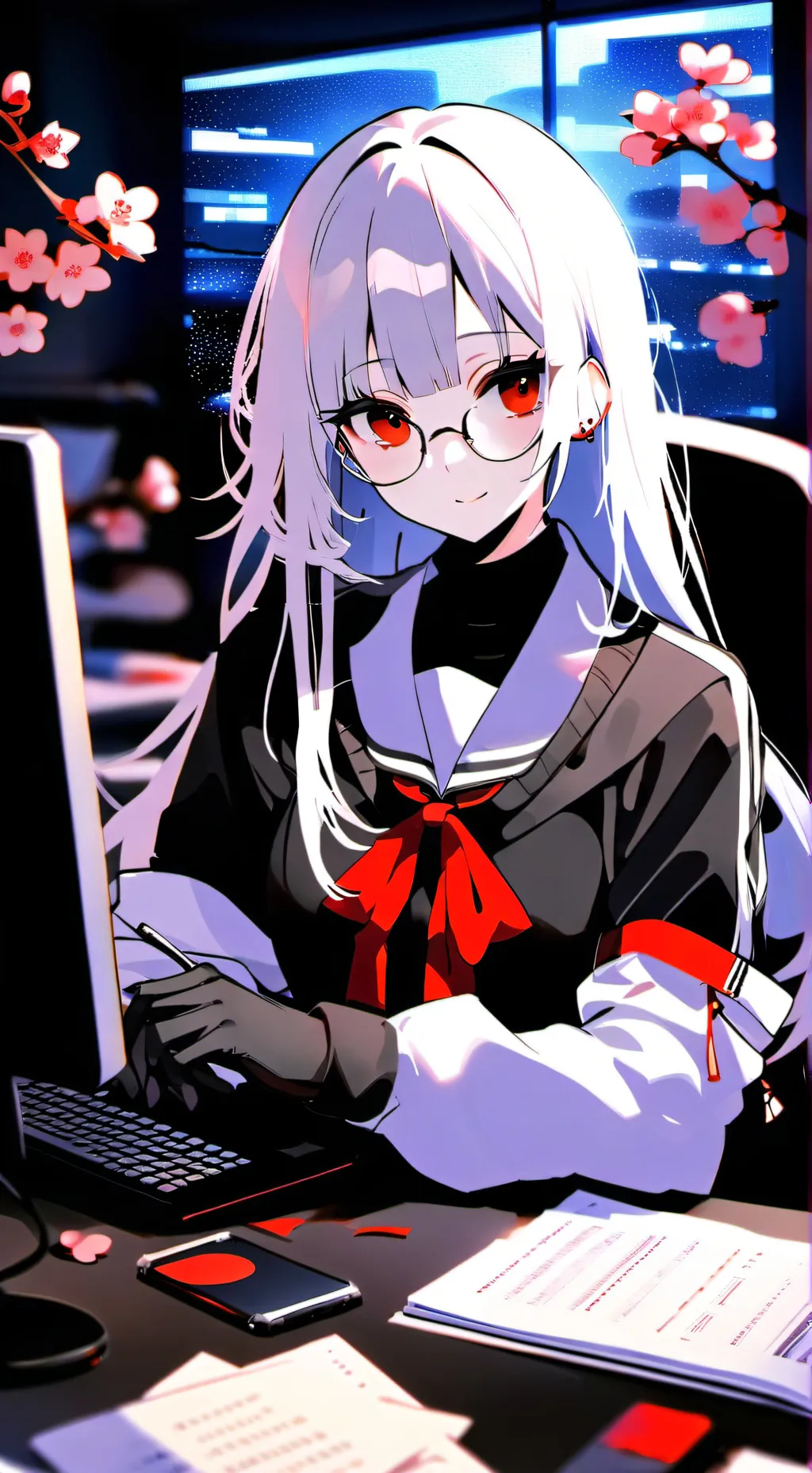 ai character: Yuukiko♤ background