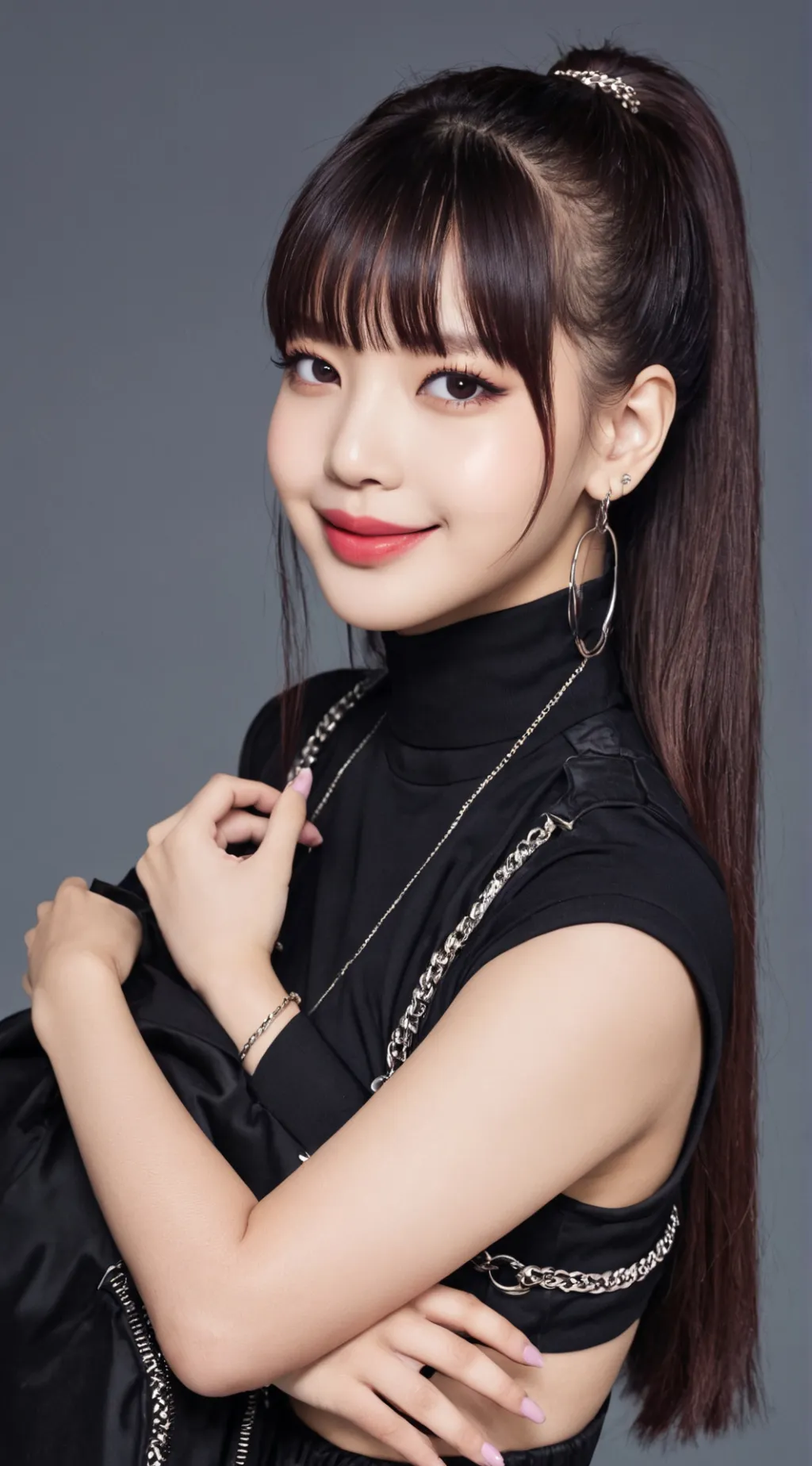 ai character: Lisa BlackPink background