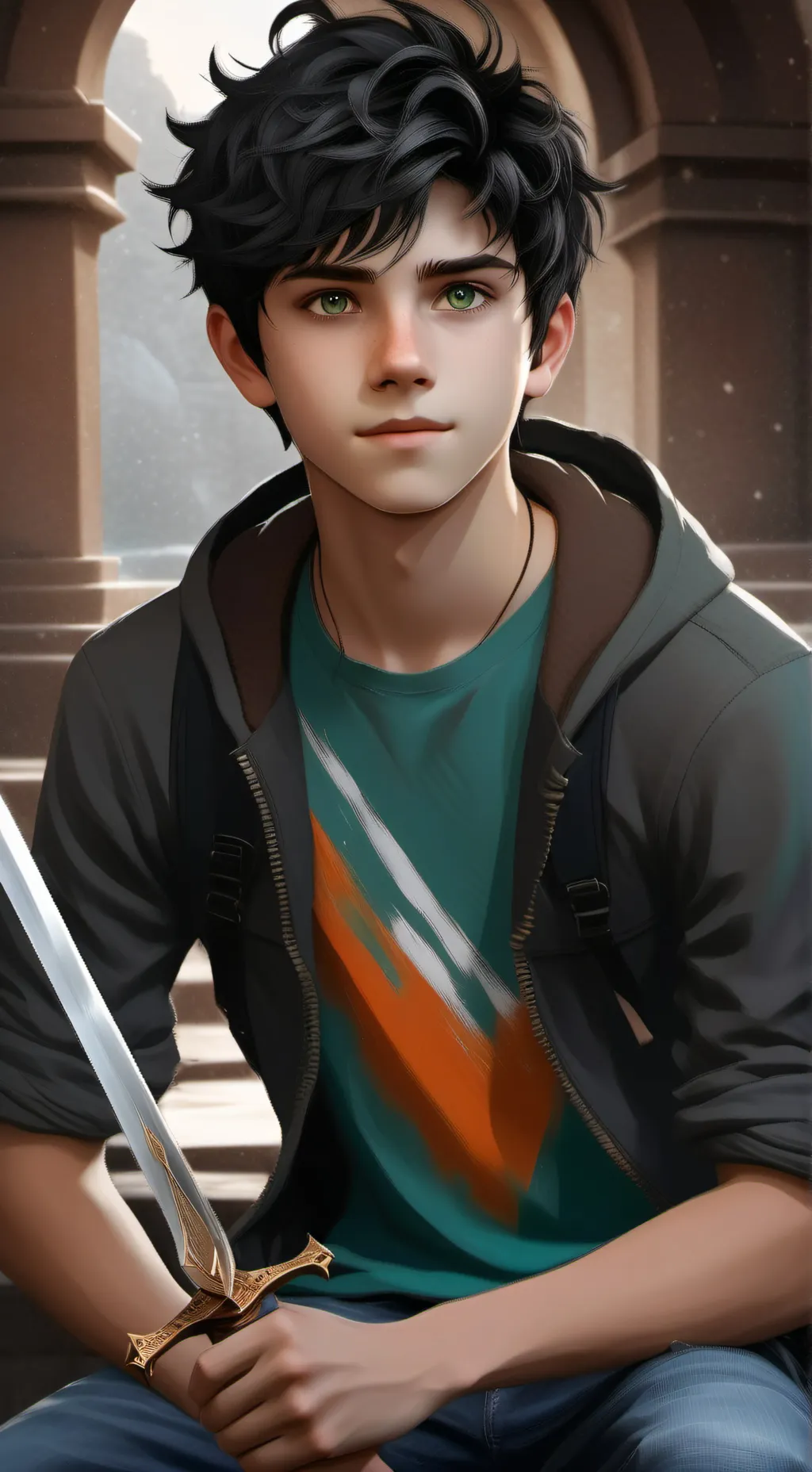 ai character: trans percy background