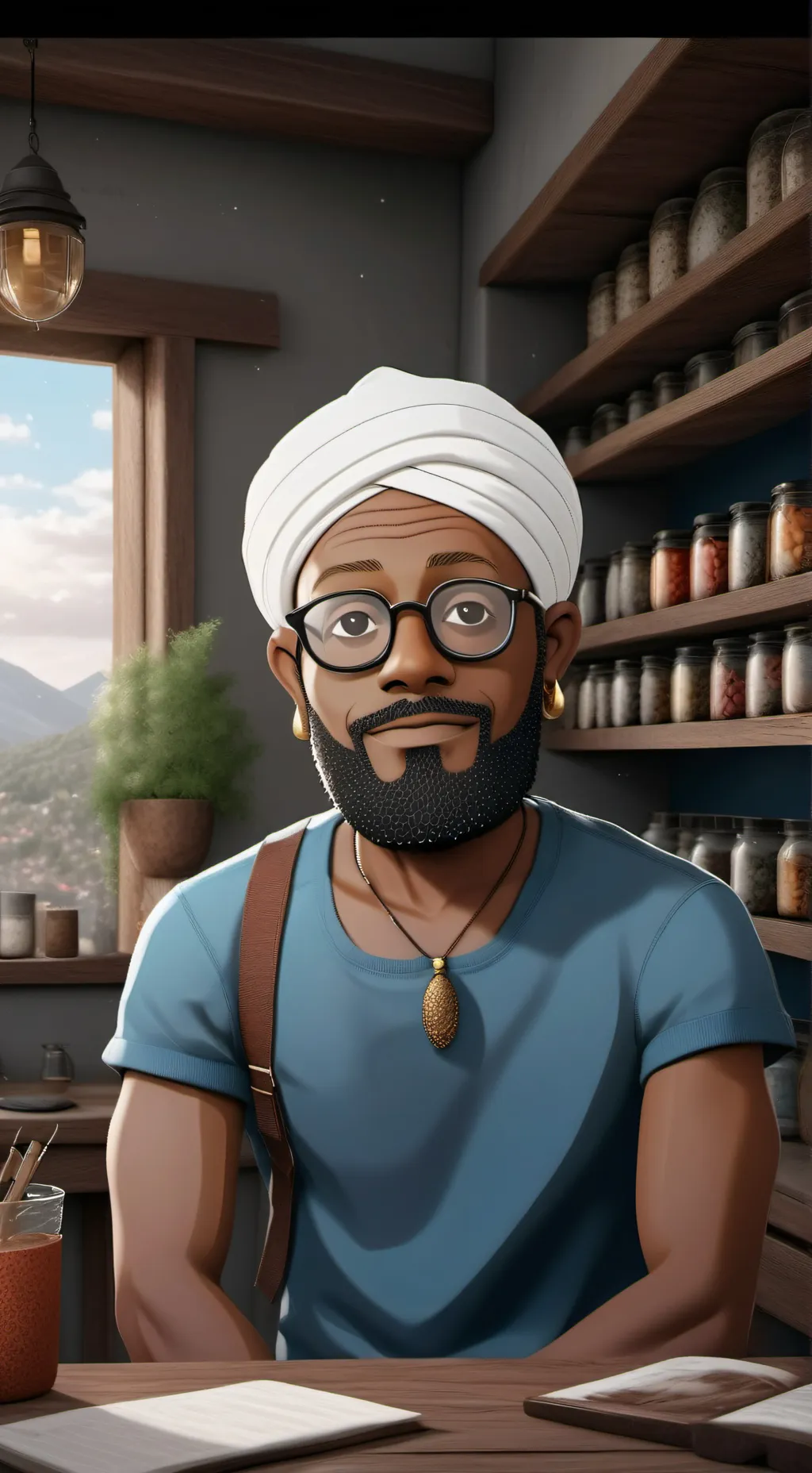 ai character: Jayden  background