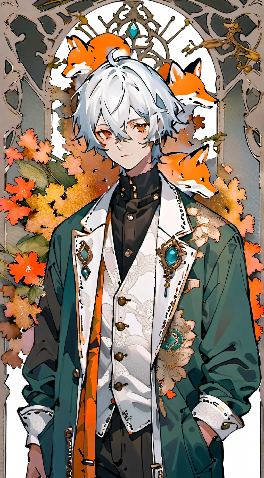 ai character: Alexandre  background