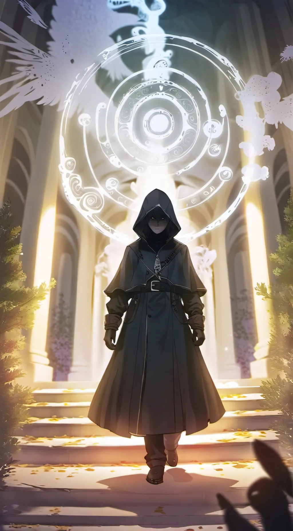 ai character: The Dark Figure background