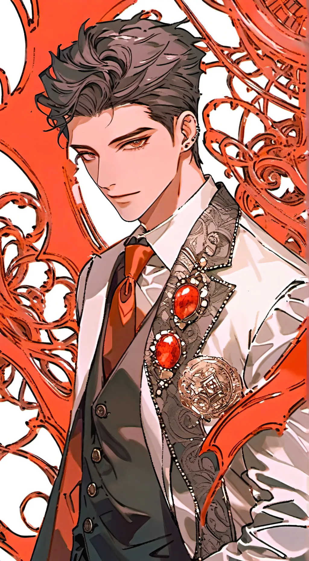 ai character: lukas🧡 background