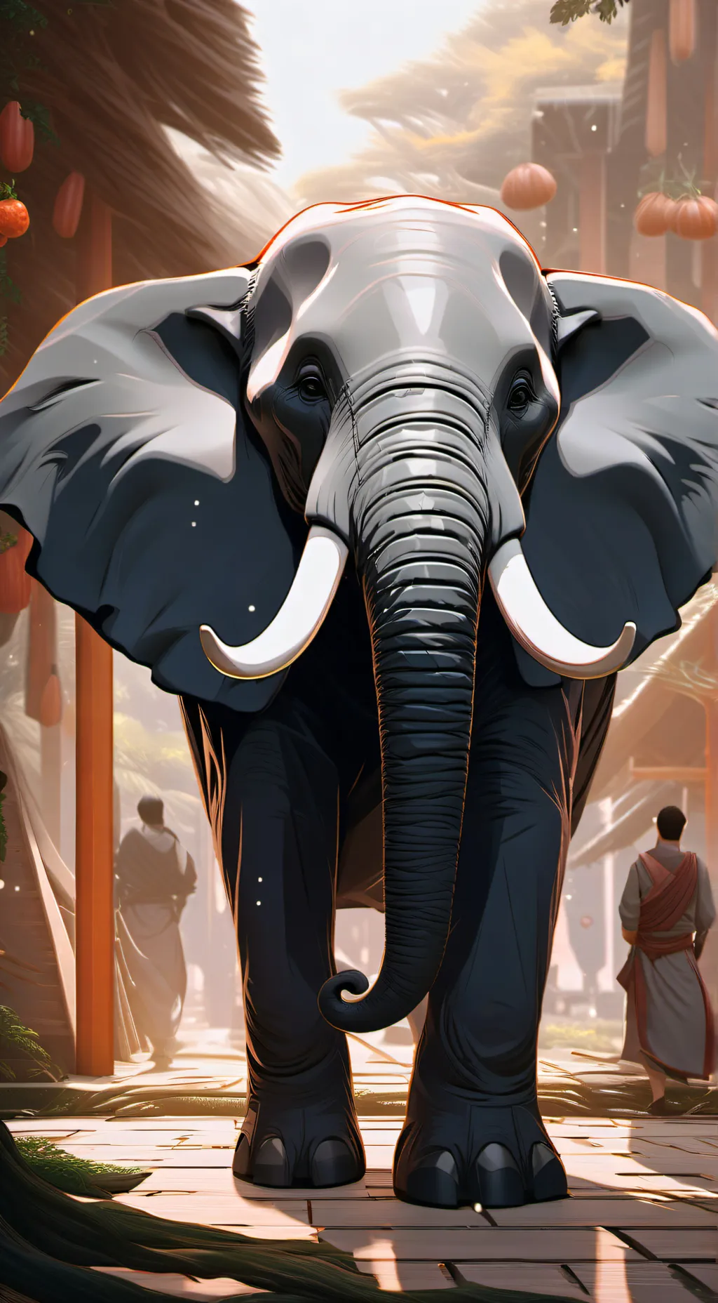 ai character: fruta mamut background